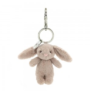 Amuletos Para Bolsos Jellycat Bashful Bunny 15cm x 4cm x 3cm Beige Costa Rica | 56048-BZQT