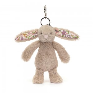 Amuletos Para Bolsos Jellycat Blossom Bunny 'Petal' 18cm x 5cm x 4cm Beige Costa Rica | 71435-NTWC
