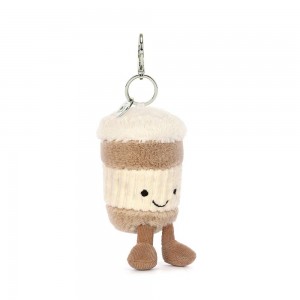Amuletos Para Bolsos Jellycat Coffee-To-Go 18cm x 5cm x 5cm Beige Costa Rica | 90327-LTRC