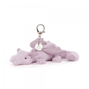 Amuletos Para Bolsos Jellycat Lavender Dragon 12cm x 8cm x 22cm Moradas Costa Rica | 85406-RMDE