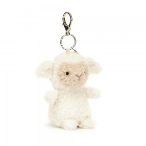 Amuletos Para Bolsos Jellycat Little Lamb 17cm x 6cm x 8cm Blancas Costa Rica | 15279-HSLQ