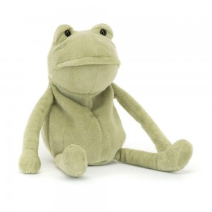 Anfibios Y Reptiles Jellycat Fergus Frog 18cm x 7cm x 7cm Verde Costa Rica | 31967-ARXH