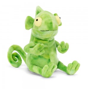 Anfibios Y Reptiles Jellycat Frankie Frilled-Neck Lizard 25cm x 10cm x 15cm Verde Costa Rica | 80417-VNPQ