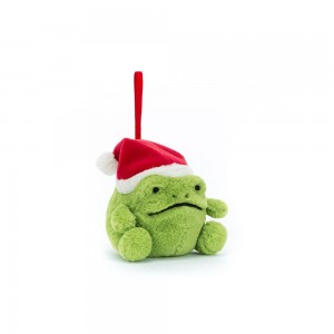 Anfibios Y Reptiles Jellycat Ricky Rain Frog Decoration 8cm x 7cm x 8cm Verde Costa Rica | 73965-UAOF