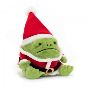 Anfibios Y Reptiles Jellycat Santa Ricky Rain Frog 16cm x 12cm x 13cm Verde Costa Rica | 89567-MLQU