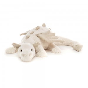 Anfibios Y Reptiles Jellycat Snow Dragon 12cm x 14cm x 50cm Blancas Costa Rica | 29760-KRPS