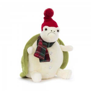 Anfibios Y Reptiles Jellycat Snowman Timmy Turtle 28cm x 20cm x 16cm Blancas Costa Rica | 61235-CRXU