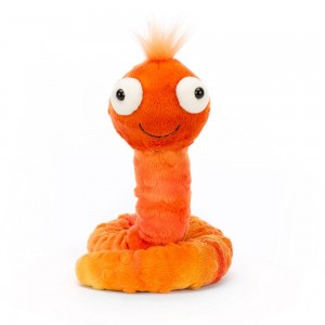 Bichos E Insectos Jellycat Winston Worm 16cm x 8cm x 10cm Naranjas Costa Rica | 83951-FUPL