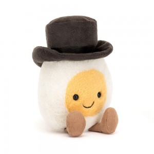 Boda Y Aniversario Jellycat Amuseables Boiled Egg Groom 15cm x 9cm x 4cm Blancas Costa Rica | 75469-IJKE
