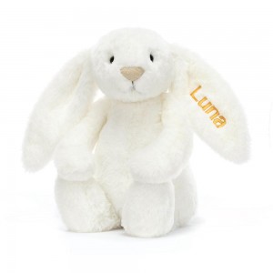 Boda Y Aniversario Jellycat Personalised Bashful Luxe Bunny Luna Medium 51cm x 21cm x 12cm Blancas Costa Rica | 90627-NXOJ