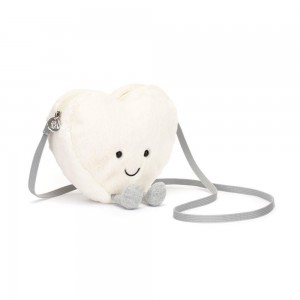 Bolsas Jellycat Cream Heart 17cm x 18cm x 5cm Blancas Costa Rica | 48791-RSDN