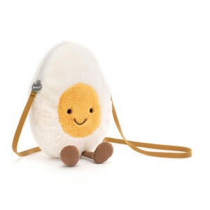 Bolsas Jellycat Happy Boiled Egg 28cm x 18cm x 10cm Blancas Costa Rica | 48760-IJOV