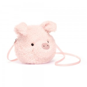 Bolsas Jellycat Little Pig 19cm x 19cm x 5cm Rosas Costa Rica | 86027-GKTZ