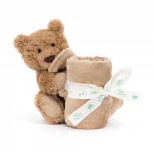 Chupete De Conejo Jellycat Bartholomew Bear Soother 13cm x 34cm x 34cm Marrones Costa Rica | 08492-XFRS