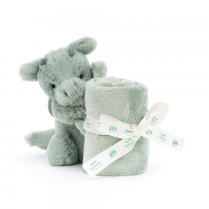 Chupete De Conejo Jellycat Bashful Dragon Soother 15cm x 34cm x 34cm Verde Costa Rica | 60817-CVAX