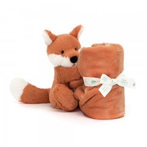 Chupete De Conejo Jellycat Bashful Fox Cub Soother 15cm x 34cm x 34cm Naranjas Costa Rica | 38945-CWNO