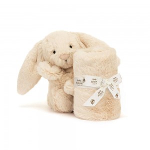 Chupete De Conejo Jellycat Bashful Luxe Bunny Soother 15cm x 34cm x 34cm Blancas Costa Rica | 24598-BJYL