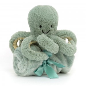 Chupete De Conejo Jellycat Odyssey Octopus Soother 10cm x 34cm x 34cm Verde Costa Rica | 74928-HDEW