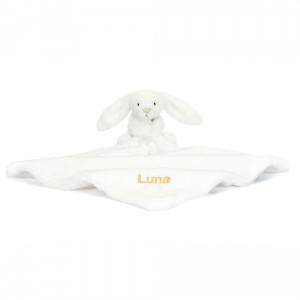Chupetes Y Mantas Jellycat Personalised Bashful Luxe Bunny Luna Soother 15cm x 34cm x 34cm Blancas Costa Rica | 08547-WZPX
