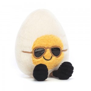 Comida Y Bebida Jellycat Amuseables Boiled Egg Chic 14cm x 9cm x 4cm Blancas Costa Rica | 86250-AXDP
