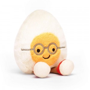 Comida Y Bebida Jellycat Amuseables Boiled Egg Geek 14cm x 9cm x 4cm Blancas Costa Rica | 18405-IGQZ