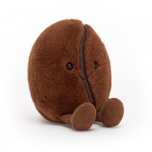 Comida Y Bebida Jellycat Amuseables Coffee Bean 13cm x 8cm x 6cm Marrones Costa Rica | 19073-MYGS