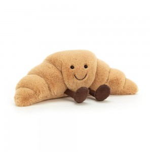 Comida Y Bebida Jellycat Amuseables Croissant 14cm x 32cm x 10cm Beige Costa Rica | 70653-KBPL