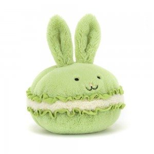 Comida Y Bebida Jellycat Amuseables Dainty Dessert Bunny Macaron 12cm x 12cm x 12cm Verde Costa Rica | 63948-FCYJ