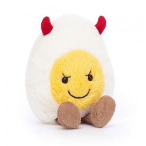 Comida Y Bebida Jellycat Amuseables Devilled Egg 14cm x 9cm x 4cm Blancas Costa Rica | 14695-EVNR
