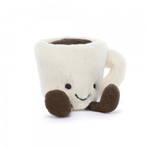 Comida Y Bebida Jellycat Amuseables Espresso Cup 10cm x 5cm x 5cm Blancas Costa Rica | 08291-CZHP