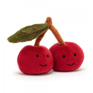 Comida Y Bebida Jellycat Amuseables Fabulous Fruit Cherry 9cm x 11cm x 5cm Rojas Costa Rica | 45398-TBZP