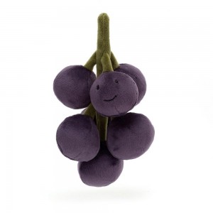 Comida Y Bebida Jellycat Amuseables Fabulous Fruit Grapes 17cm x 9cm x 9cm Moradas Costa Rica | 57248-KPDA
