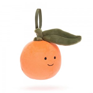 Comida Y Bebida Jellycat Amuseables Festive Folly Clementine 13cm x 8cm x 6cm Naranjas Costa Rica | 43267-WSEQ