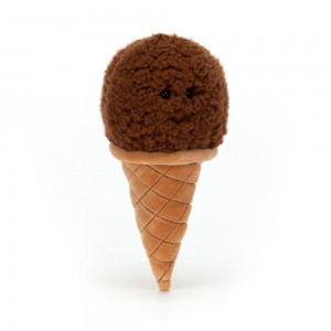 Comida Y Bebida Jellycat Amuseables Irresistible Ice Cream Chocolate 17cm x 8cm x 7cm Marrones Costa Rica | 17436-RUFQ