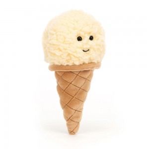 Comida Y Bebida Jellycat Amuseables Irresistible Ice Cream Vanilla 17cm x 8cm x 7cm Blancas Costa Rica | 85163-RWXC