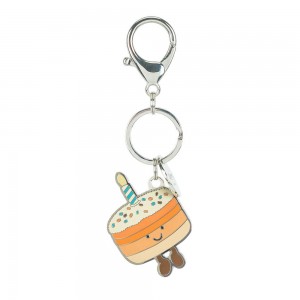 Comida Y Bebida Jellycat Amuseables Jellina Birthday Cake Keyring 11cm x 3.3cm x 0.3cm Naranjas Costa Rica | 14392-FKCO