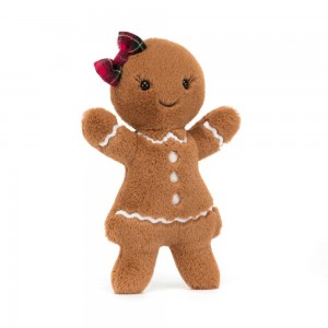 Comida Y Bebida Jellycat Amuseables Jolly Gingerbread Ruby 18cm x 9cm x 2cm Marrones Costa Rica | 53086-PZRF