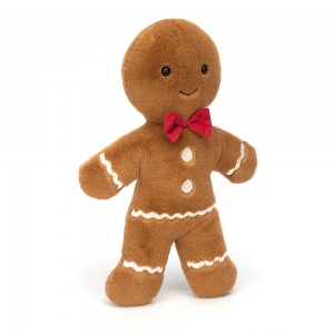 Comida Y Bebida Jellycat Amuseables Jolly Gingerbread FHuge 52cm x 21cm x 9cm Marrones Costa Rica | 87591-SDHK