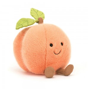 Comida Y Bebida Jellycat Amuseables Peach 14cm x 11cm x 11cm Rosas Costa Rica | 05964-THIZ