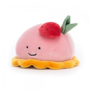 Comida Y Bebida Jellycat Amuseables Pretty Patisserie Dome Framboise 6cm x 11cm x 10cm Rosas Costa Rica | 97452-GRWH
