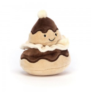 Comida Y Bebida Jellycat Amuseables Pretty Patisserie Religieuse 9cm x 8cm x 7cm Beige Costa Rica | 70915-GSQR