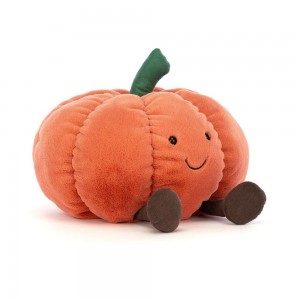 Comida Y Bebida Jellycat Amuseables Pumpkin 19cm x 23cm x 23cm Naranjas Costa Rica | 87369-MZAI