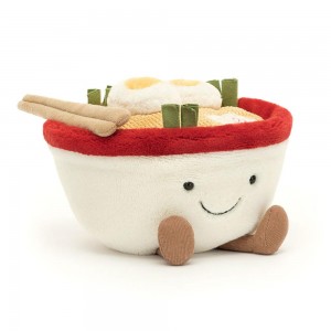 Comida Y Bebida Jellycat Amuseables Ramen 15cm x 17cm x 16cm Gris Costa Rica | 17238-QBIG