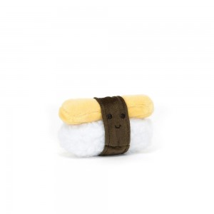 Comida Y Bebida Jellycat Amuseables Sassy Sushi Egg 5cm x 7cm x 3cm Amarillo Costa Rica | 80635-PEML