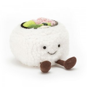 Comida Y Bebida Jellycat Amuseables Silly Sushi California 10cm x 12cm x 10cm Blancas Costa Rica | 09532-VBQW