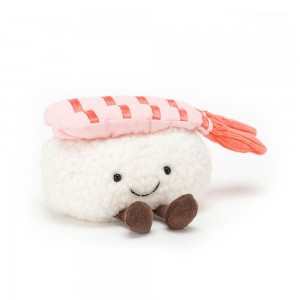 Comida Y Bebida Jellycat Amuseables Silly Sushi Nigiri 11cm x 11cm x 7cm Blancas Costa Rica | 62490-FHWV