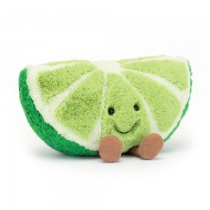 Comida Y Bebida Jellycat Amuseables Slice of Lime 18cm x 25cm x 11cm Verde Costa Rica | 07531-PLJI