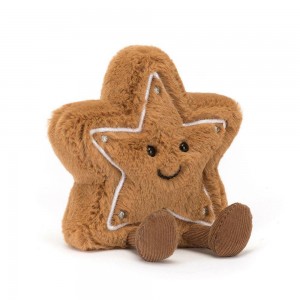 Comida Y Bebida Jellycat Amuseables Star Cookie 13cm x 10cm x 3cm Marrones Costa Rica | 96158-TGWC