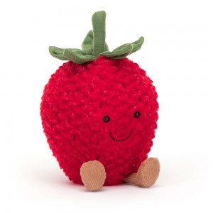 Comida Y Bebida Jellycat Amuseables Strawberry 20cm x 13cm x 9cm Rojas Costa Rica | 19065-QLBY