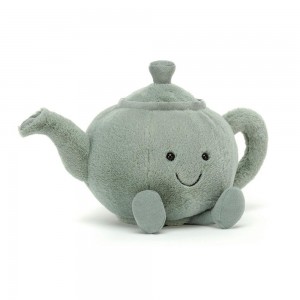 Comida Y Bebida Jellycat Amuseables Teapot 20cm x 18cm x 16cm Verde Costa Rica | 46891-KMSI